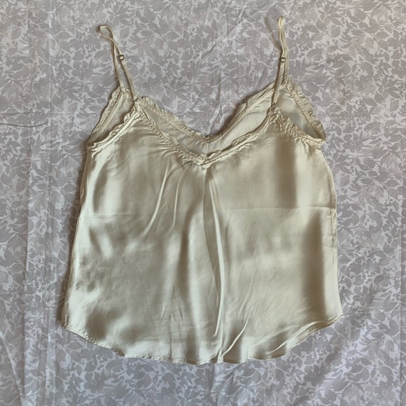 Wilfred Avorio White Ruffle Camisole Tank Top - Picture 2 of 4